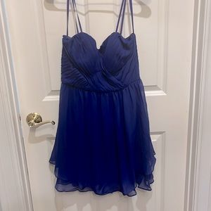 Hailey Logan by Adrianna papell formal cocktail dress sz 11/12 royal blue ln new